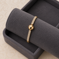 Gold Crystal Ball Bracelet